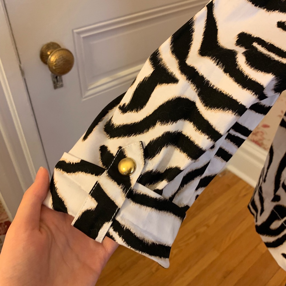 Studio Works | Zebra Print Lightweight Jacket - image 3